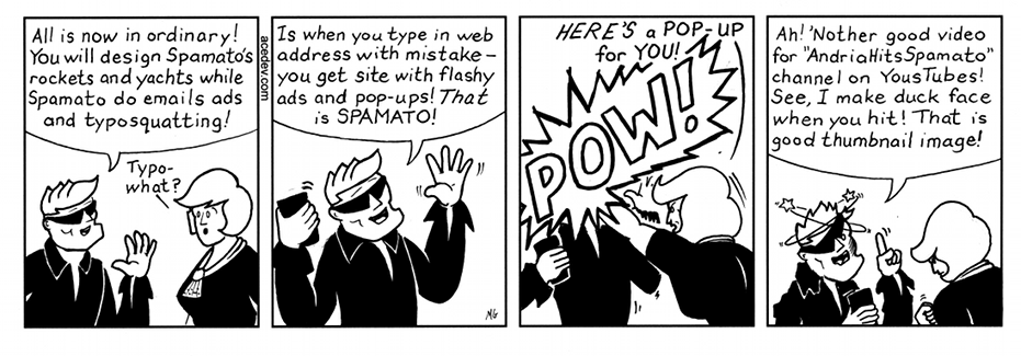 acedev comic, webcomic for Monday 22 Aug 2016
